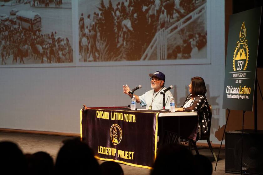 Bobby Verdugo and his wife Yolanda Rios at the Chicano Latino Youth Leadership Project