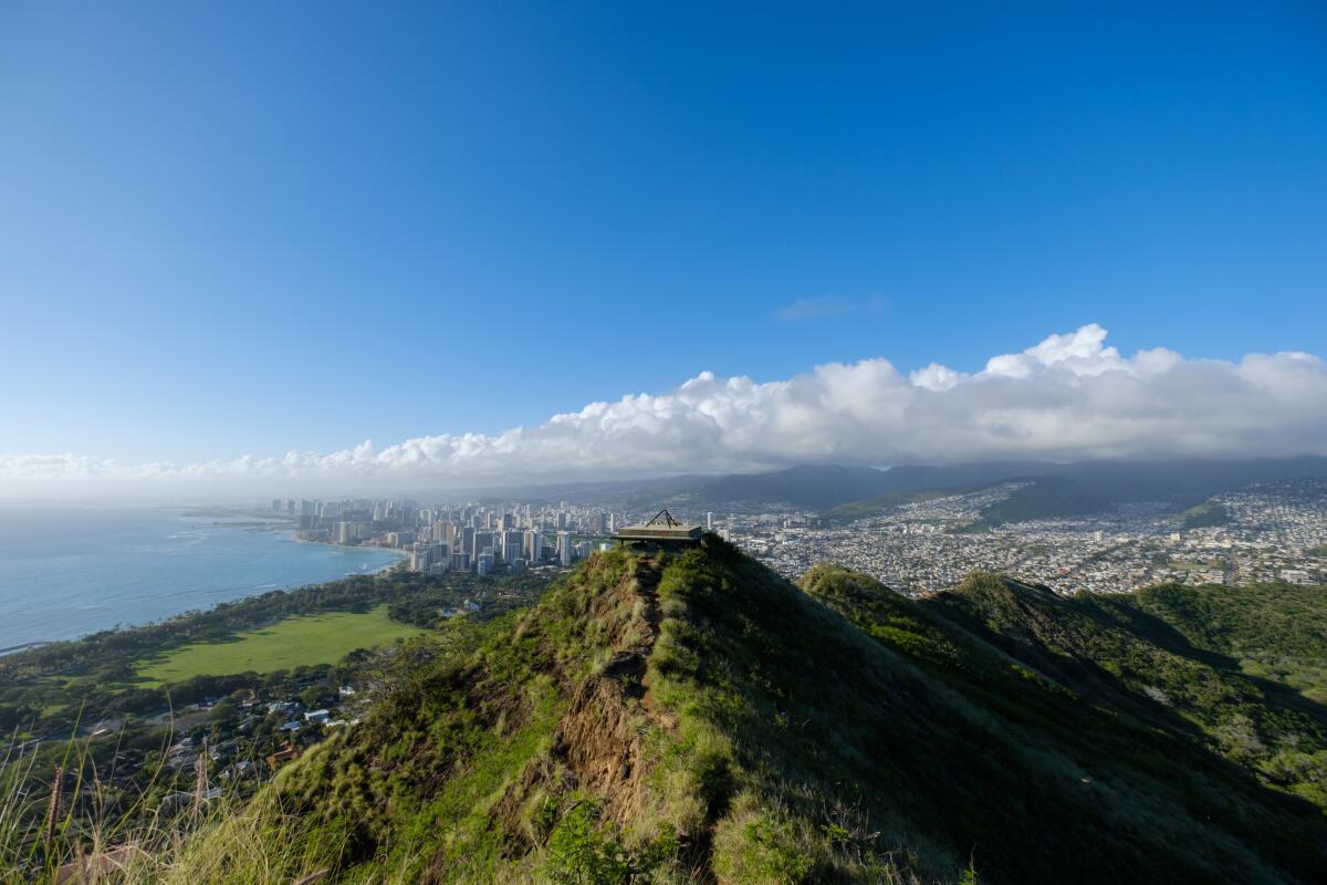 View of Honolulu from Diamond Head.