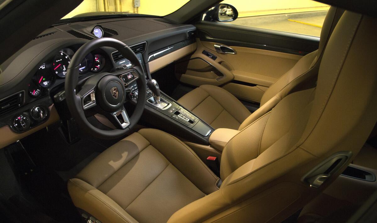 The interior of the 911 Turbo S is wraparound luxury.