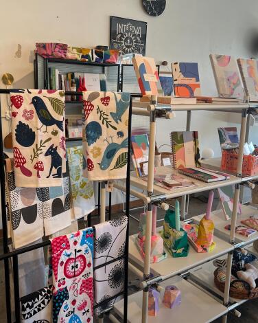 Items on display at Huset on Abbot Kinney Boulevard in Venice.