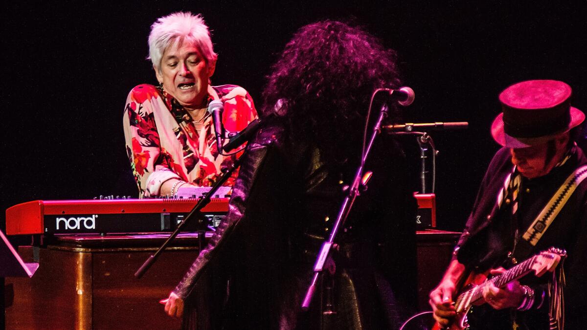 Ian McLagan performs at the 2013 Music Masters series honoring the Rolling Stones at the State Theatre in Cleveland, Ohio.