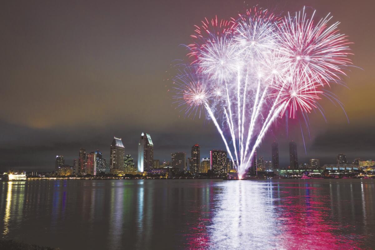 Una coreografía de fuegos artificiales invadirá el cielo en los alrededores de la bahía de San Diego este 4 de julio.