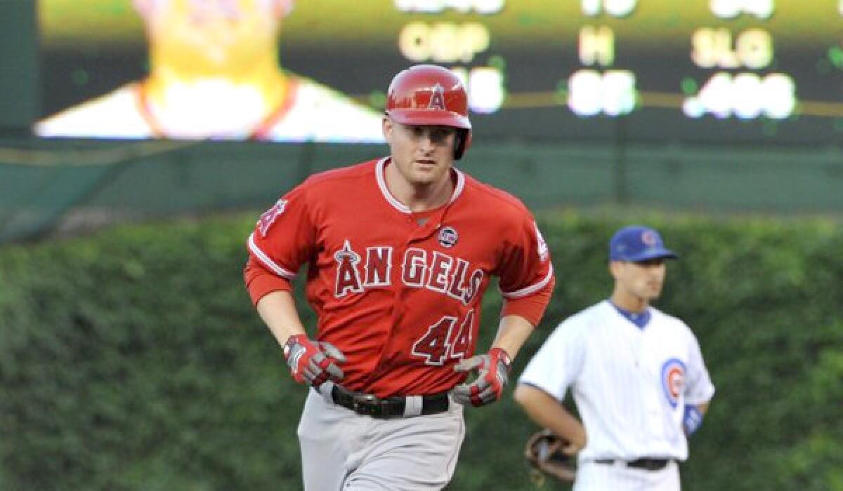 Mark Trumbo leads the Angels in home runs (21) and is ranked third in RBIs (57), but the first baseman also leads his team in strikeouts (101).