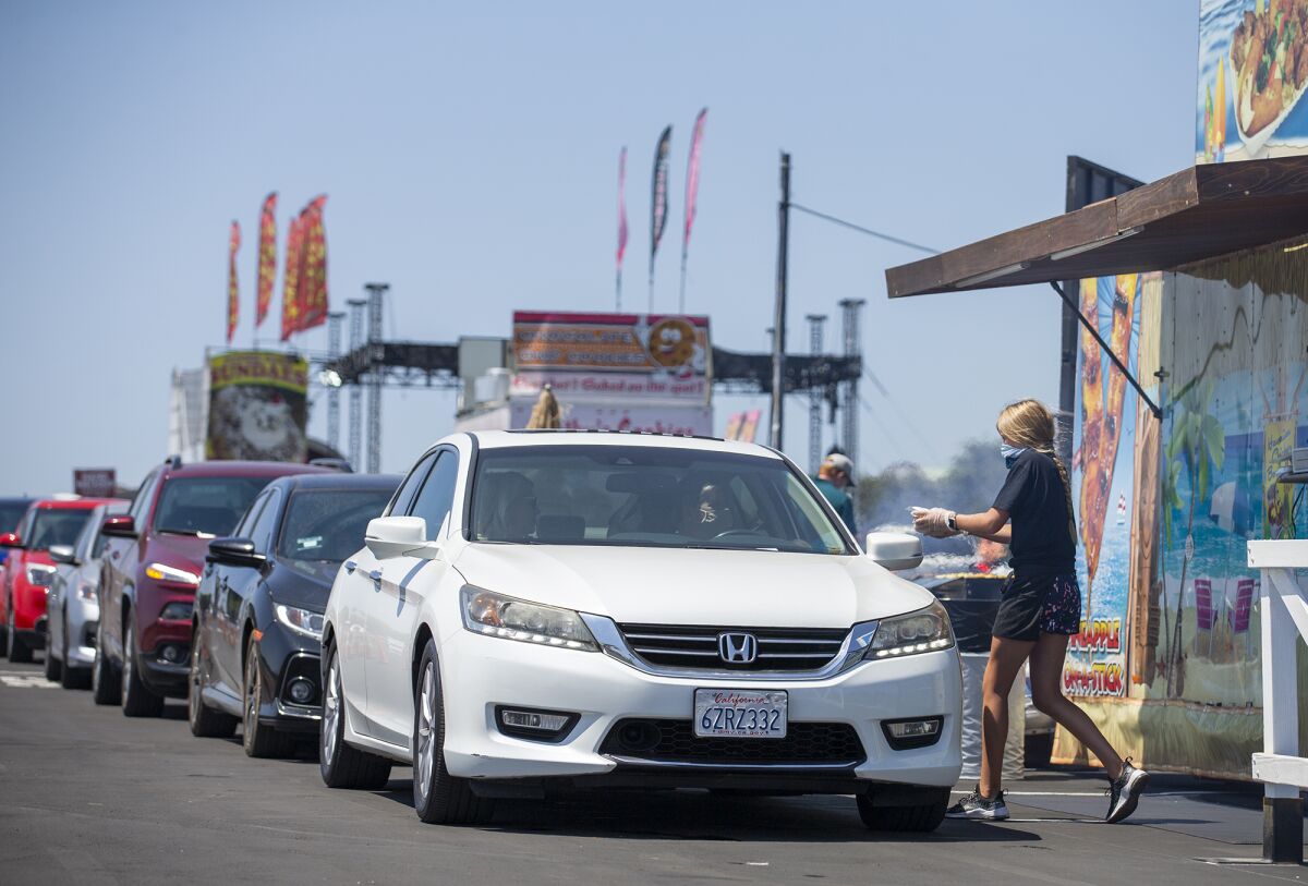Fair Food Drive-Thru at OC Fair & Event Center in Costa Mesa