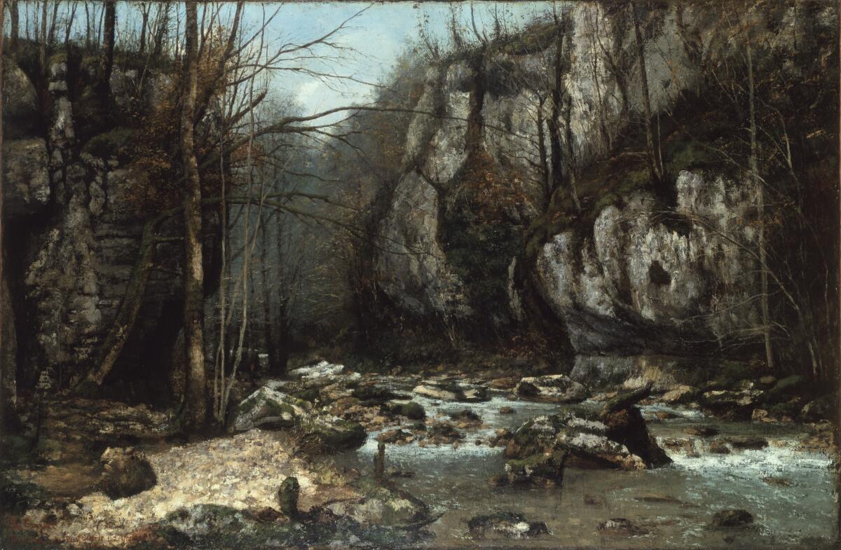 Gustave Courbet, "Stream of the Puits-Noir at Ornans," circa 1867-1868; oil on canvas