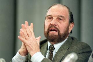 George Blake at a news conference in Moscow in 1992.