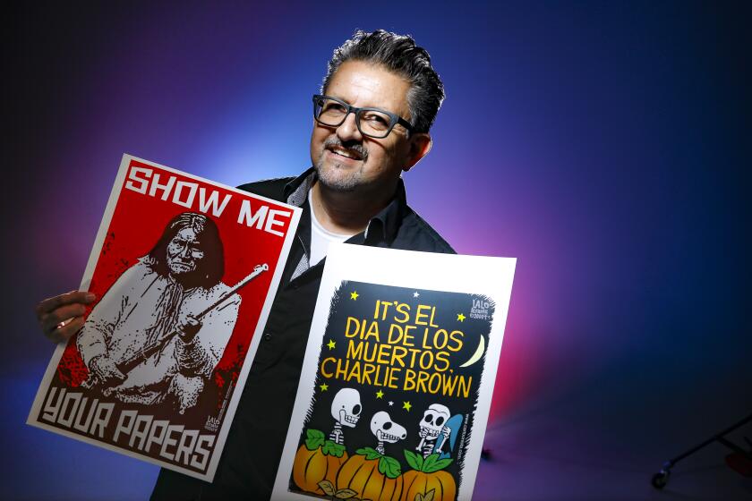 Cartoonist Lalo Alcaraz, a San Diego native, is the creator and author of "La Cucaracha," the first nationally syndicated, politically themed Latino daily comic strip. Photographed, September 26, 2019, in San Diego, California.