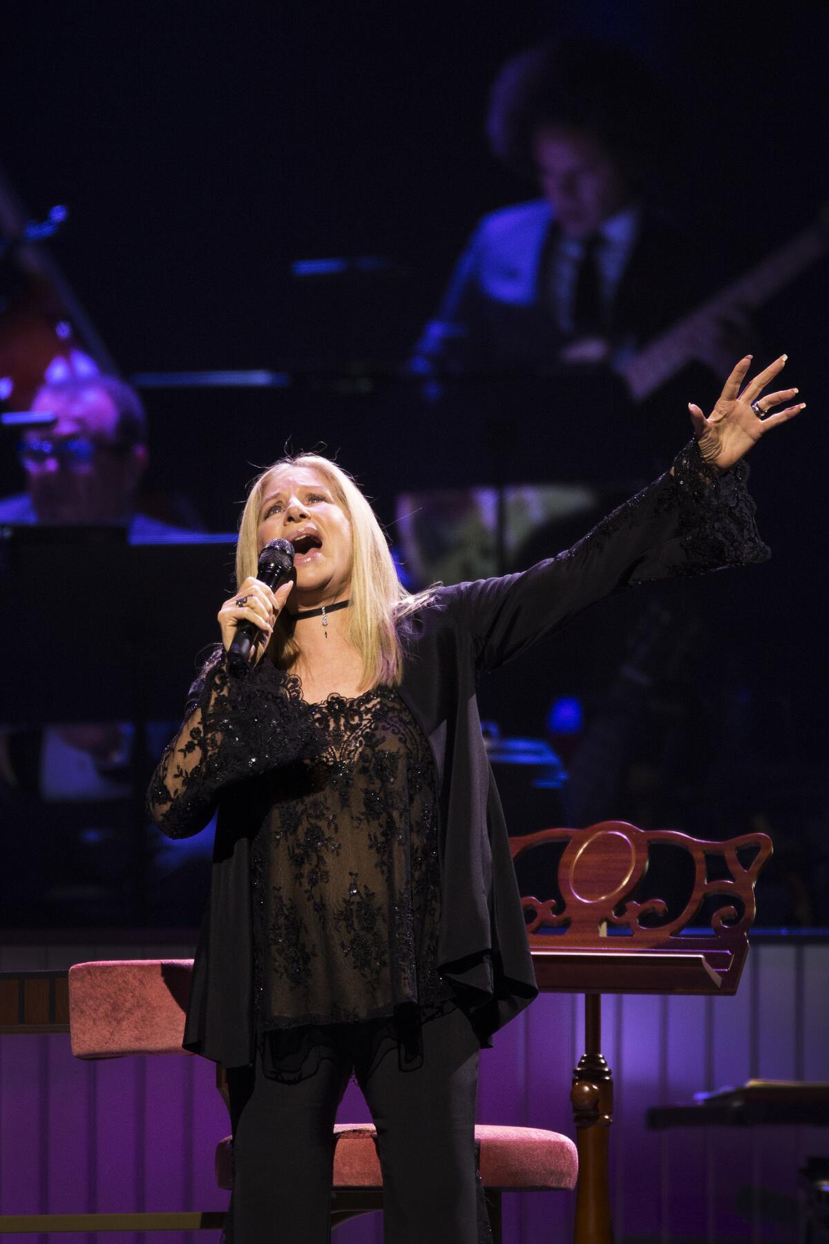 Barbra Streisand performs at Staples Center in 2016.