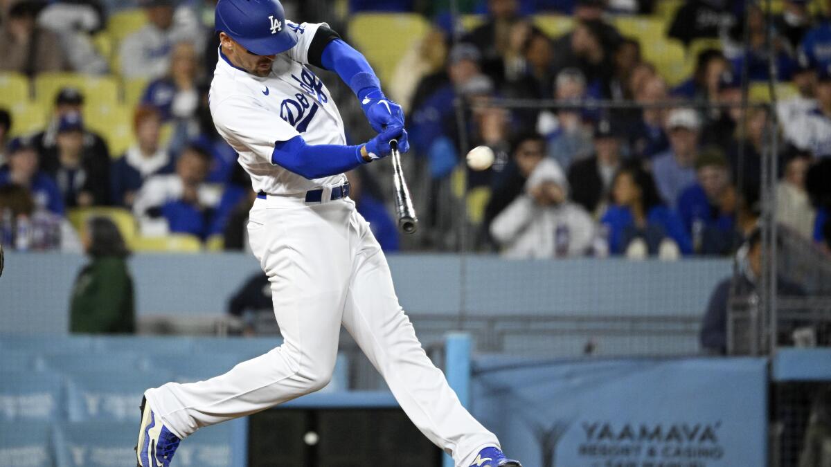 Trayce Thompson crushes a grand slam to give the Dodgers a 5-0 lead vs. the  Diamondbacks in the first inning