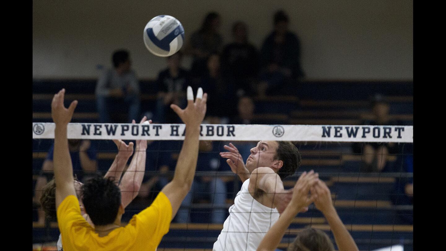 Photo Gallery: Newport Harbor vs. Mira Costa boys' volleyball CIF Southern Section Division 1 playoff game