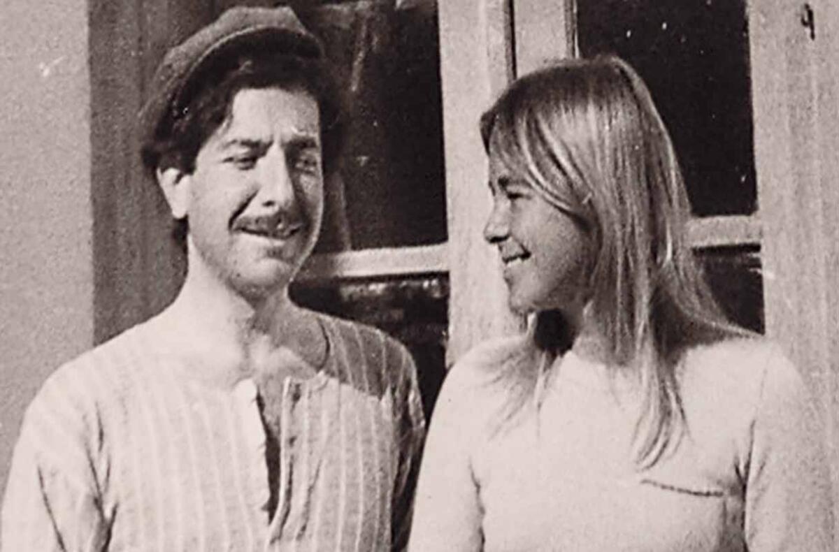 A Photo of Leonard Cohen and Marianne Ihlen from the film "Marianne & Leonard: Words of Love."