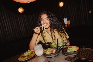 LOS ANGELES, CA - MAY 9: Avantika at the Gyoza Bar on Thursday, May 9, 2024 in Los Angeles, CA. (Jane Kim / For The Times)