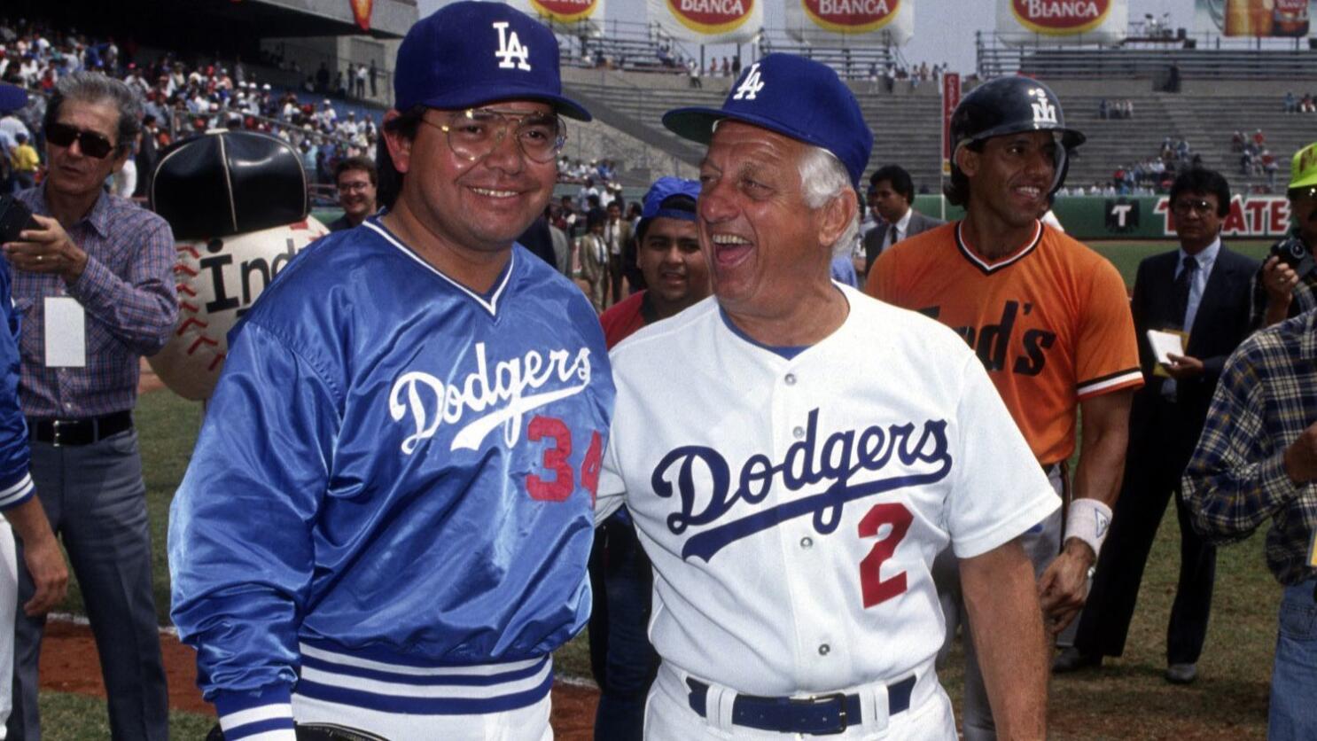 TWO OF THE Dodgers' greatest players — Steve Garvey, left, and Fernando  Valenzuela — should have their uniform numbers formally retired. And you  can add Don Newcombe and Maury Wills to that list. (Branimir Kvartuc  Associated Press)