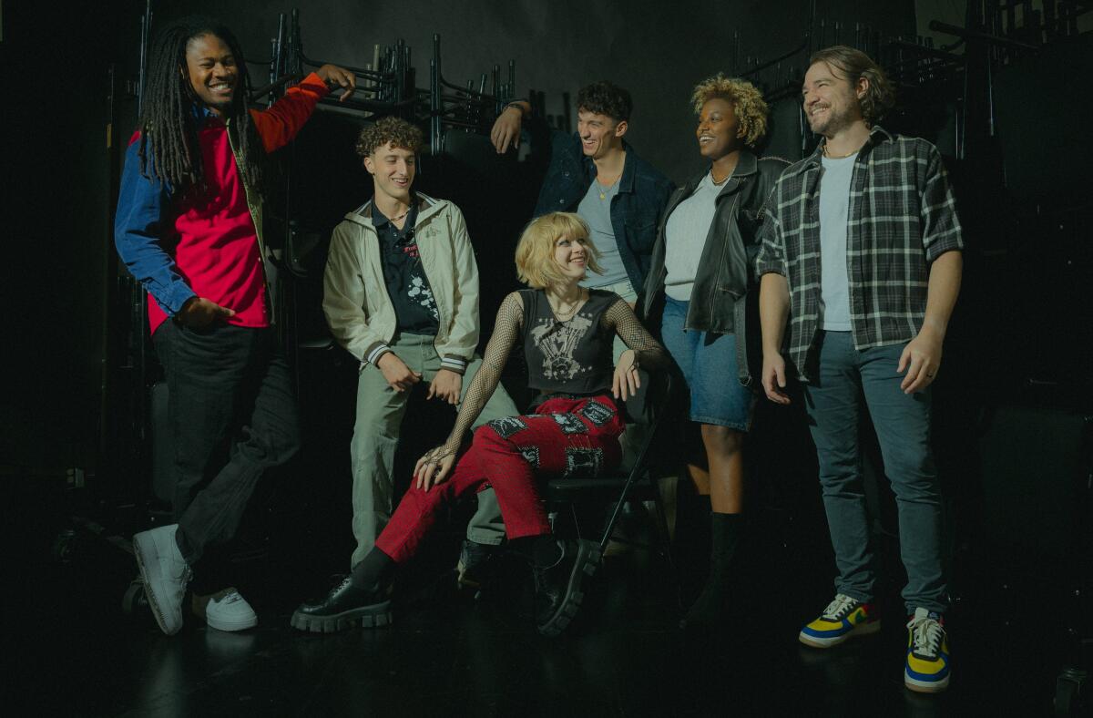 Members of the cast of "American Idiot," a Center Theatre Group/Deaf West Theatre production.