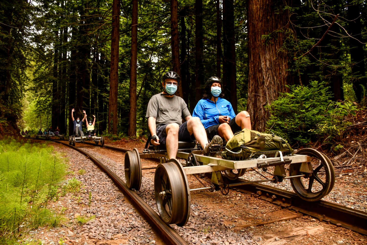 A bucket list trip: Pedal through a Northern California forest on old railroad tracks