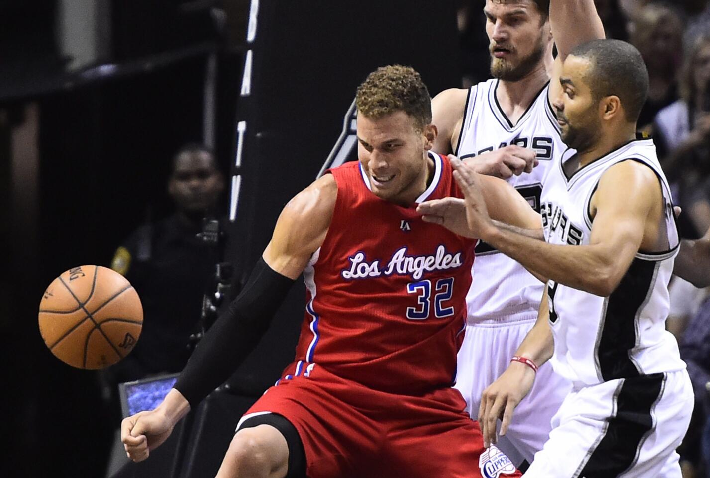 Blake Griffin, Tony Parker, Tiago Splitter