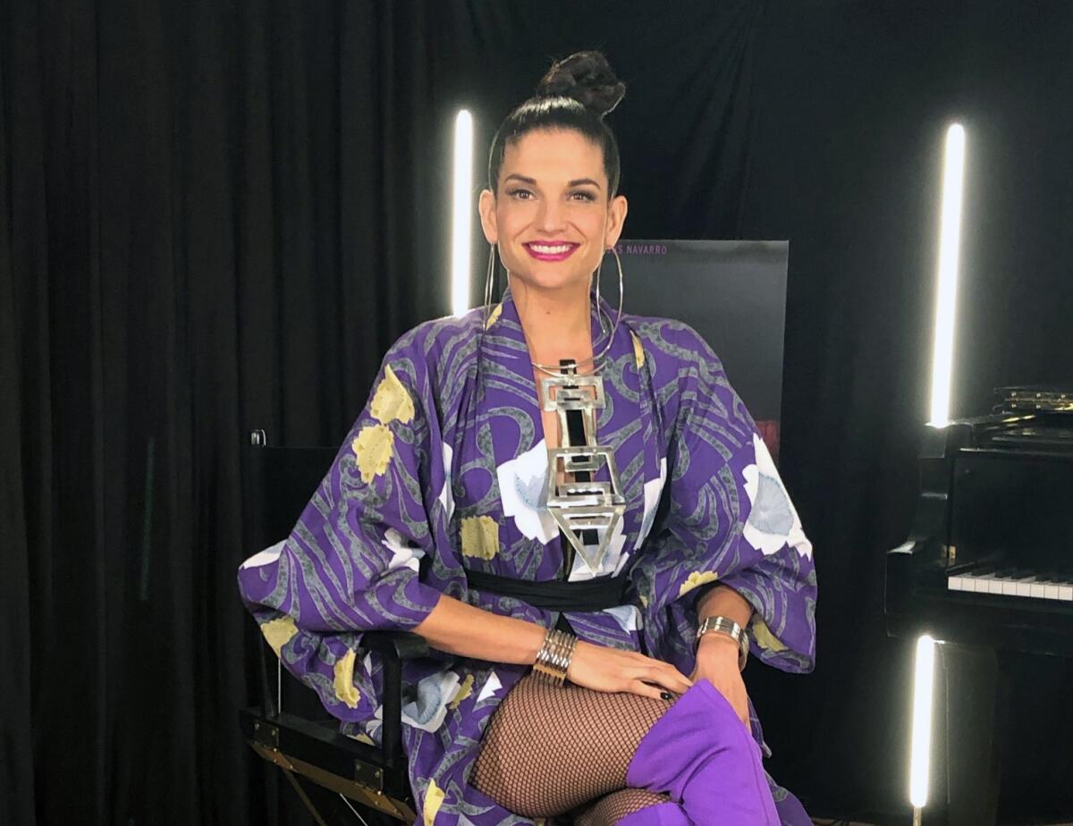 Natalia Jiménez posa durante una entrevista en las oficinas de Sony Music.