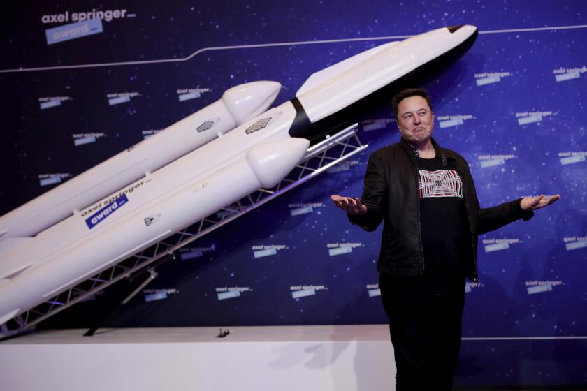 SpaceX and Tesla's Elon Musk on a red carpet in Berlin