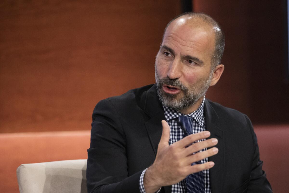Uber CEO Dara Khosrowshahi in 2019