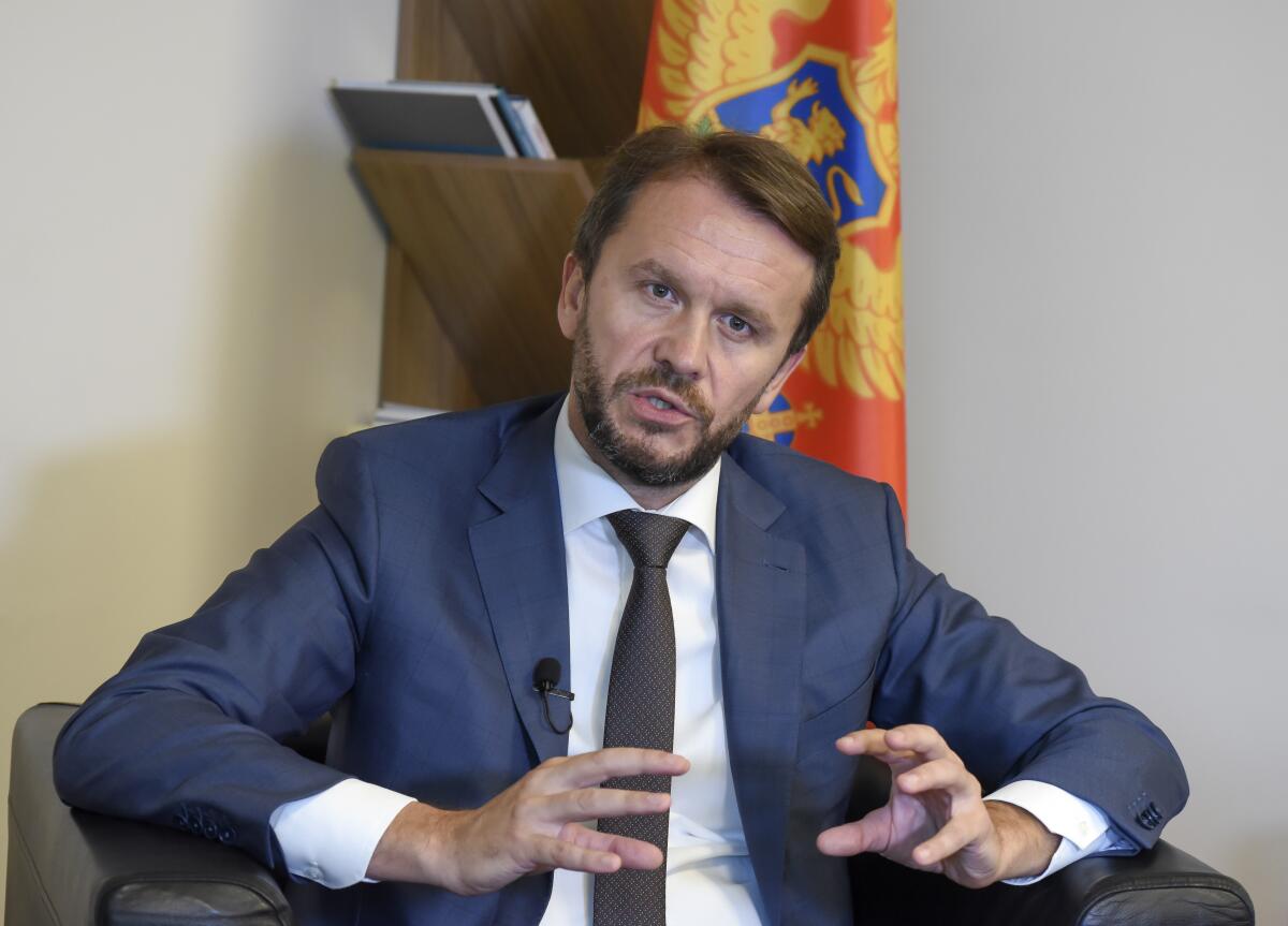 Montenegrin Defense Minister Rasko Konjevic