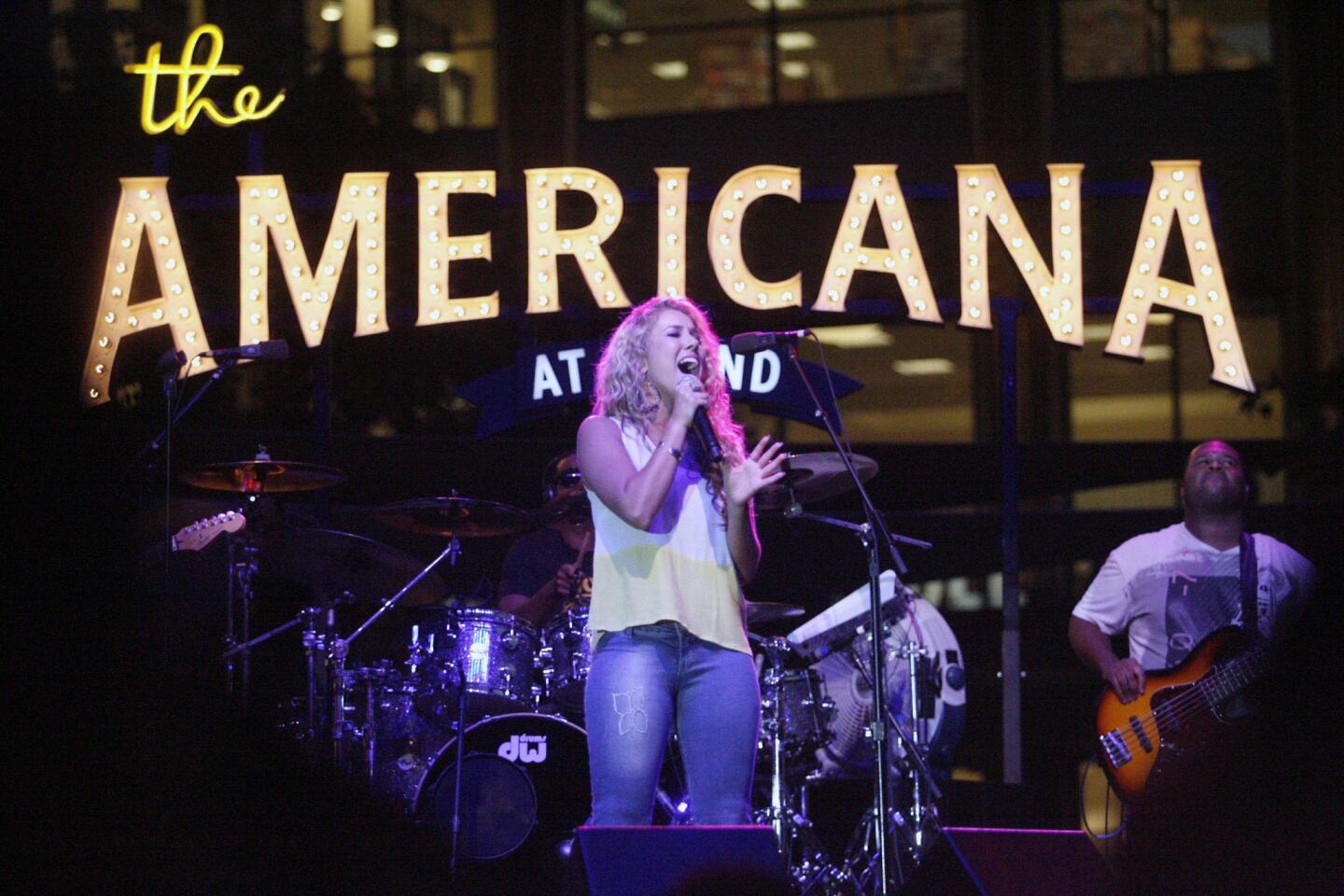 American Idol Haley Reinhart performs at the Americana in Glendale on Thursday, August 23, 2012.