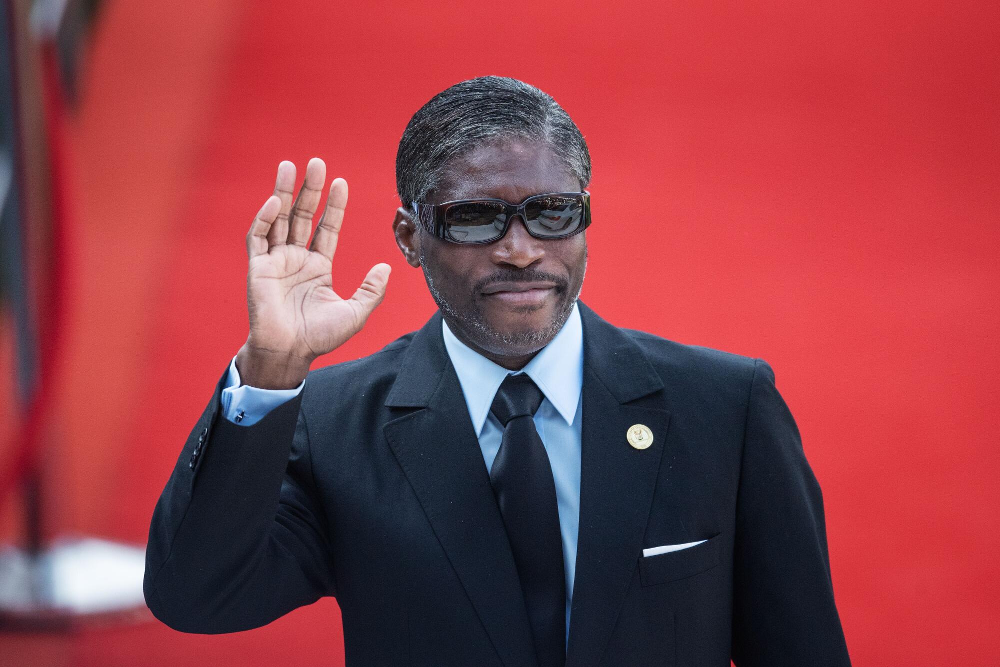 May 2019 photo of Vice President of Equatorial Guinea Teodoro Nguema Obiang Mangue in Pretoria, South Africa.