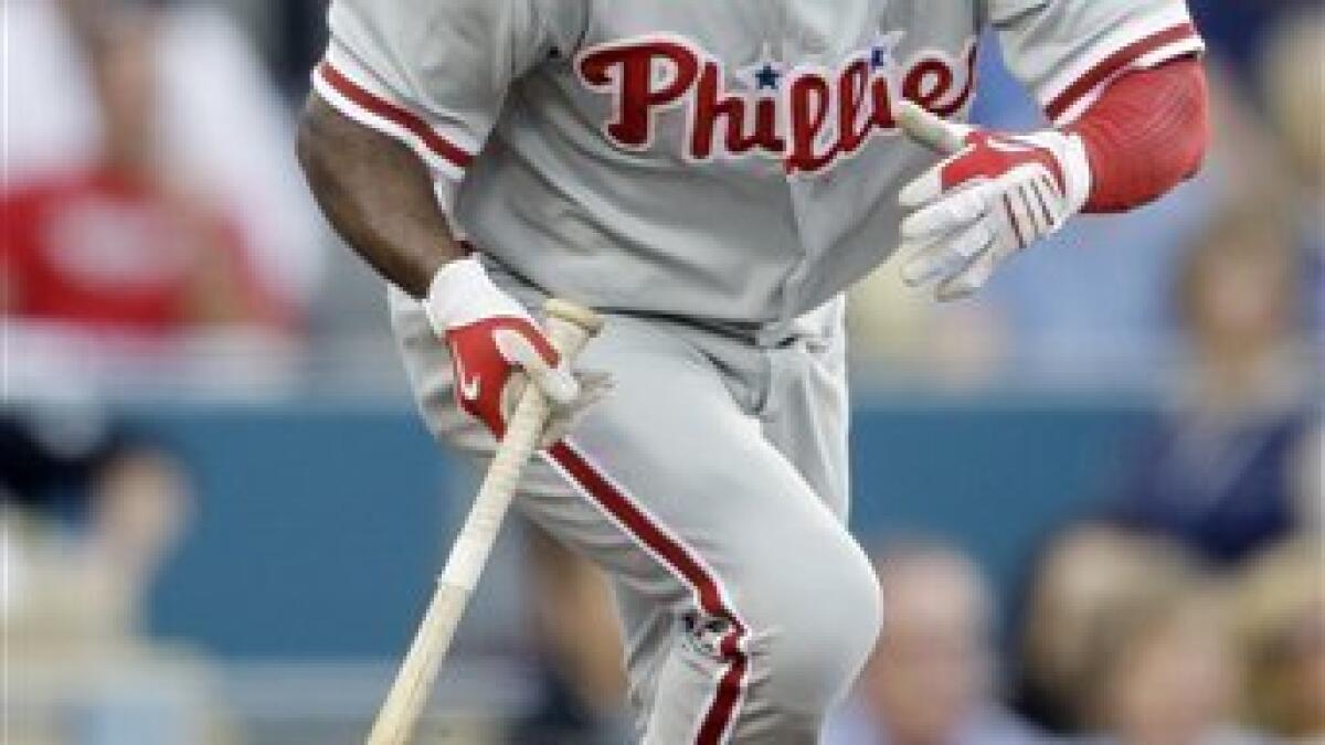 Phillies notes: Rollins may stay in leadoff role
