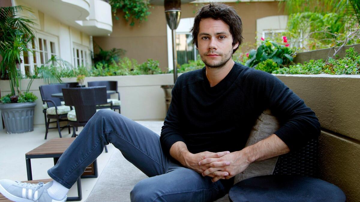 Dylan O'Brien, seen here at the Four Seasons Hotel, is returning to film in "American Assassin" after a major on-set accident.