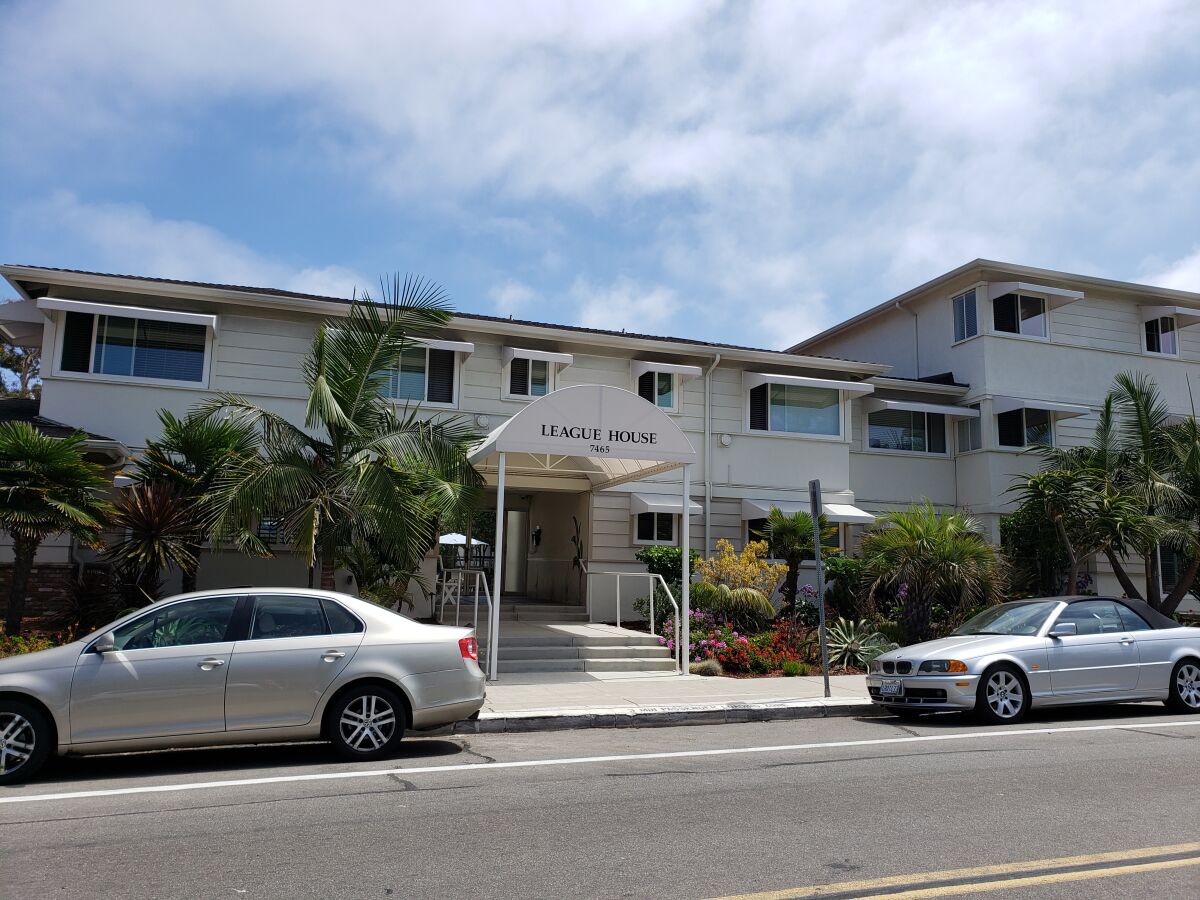 The Social Service League of La Jolla runs the League House at 7465 Olivetas Ave.