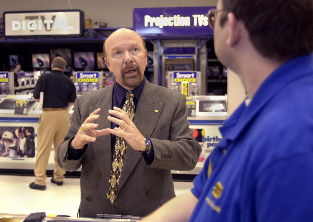 Best Buy founder Richard Schulze, shown in 2000, returns to the company as its chairman emeritus.