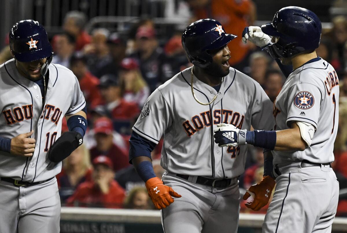 Yordan Alvarez homers twice as Houston Astros complete series