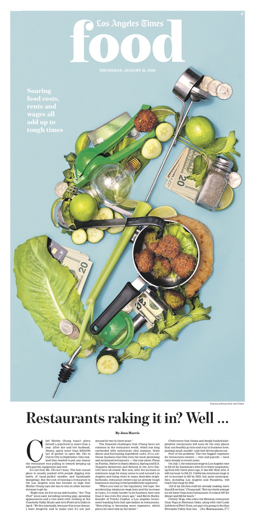 Los Angeles Times Food cover, August 15, 2019