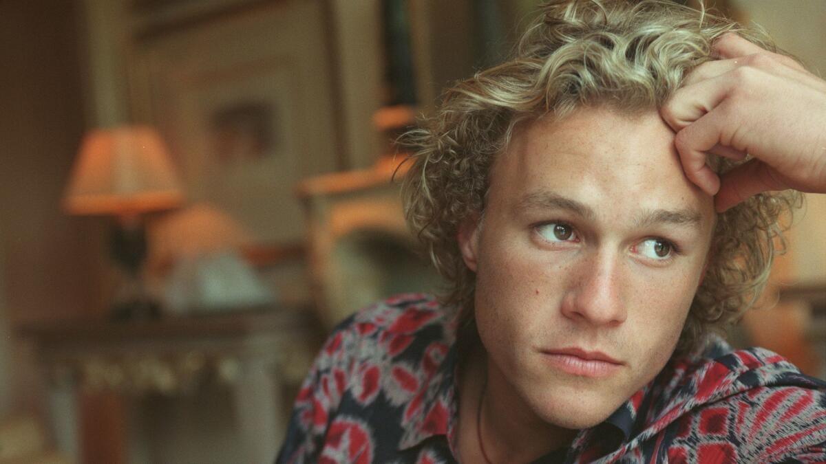 Heath Ledger, photographed at the Four Seasons Hotel in Beverly Hills on June 9, 2000. It was not long before the opening of "The Patriot," in which he starred as Mel Gibson's son. (Gary Friedman / Los Angeles Times)