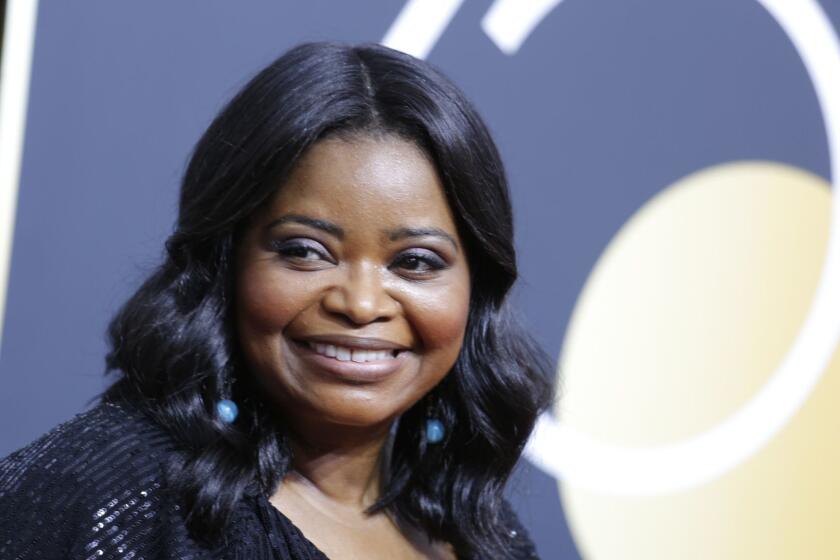 BEVERLY HILLS, CA - January 7, 2018 Octavia Spencer arriving at the 75th Golden Globes at the Beverly Hilton Hotel on January 7, 2018. (Jay L. Clendenin / Los Angeles Times)