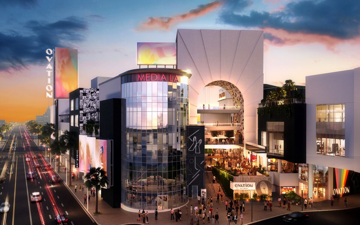 Rendering of the Hollywood & Highland after a $100 million makeover