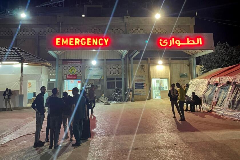 Gaza, Israel-May 1, 2024-Outside the European Hospital in the southern Gazan city of Rafah. (Courtesy of Mohamad Abdelfattah)