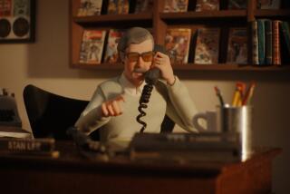 A plastic figurine of Stan Lee in the documentary "Stan Lee."