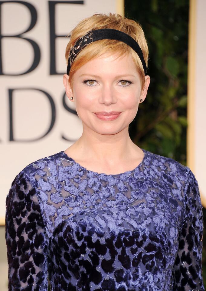 Michelle Williams in a Fred Leighton headband, likely to start a trend.