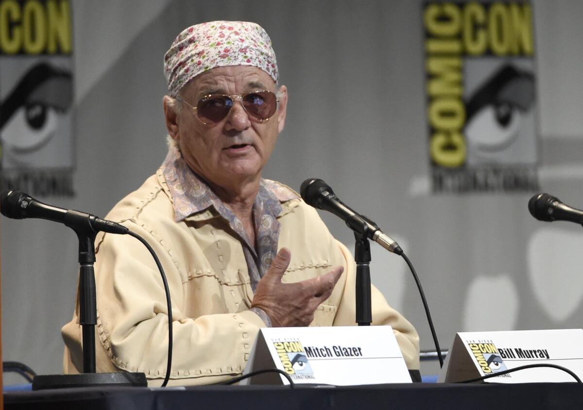 "Once upon a time, I did save the city of New York," said Bill Murray, who was on a Comic-Con panel on Thursday for his upcoming film "Rock the Kasbah."