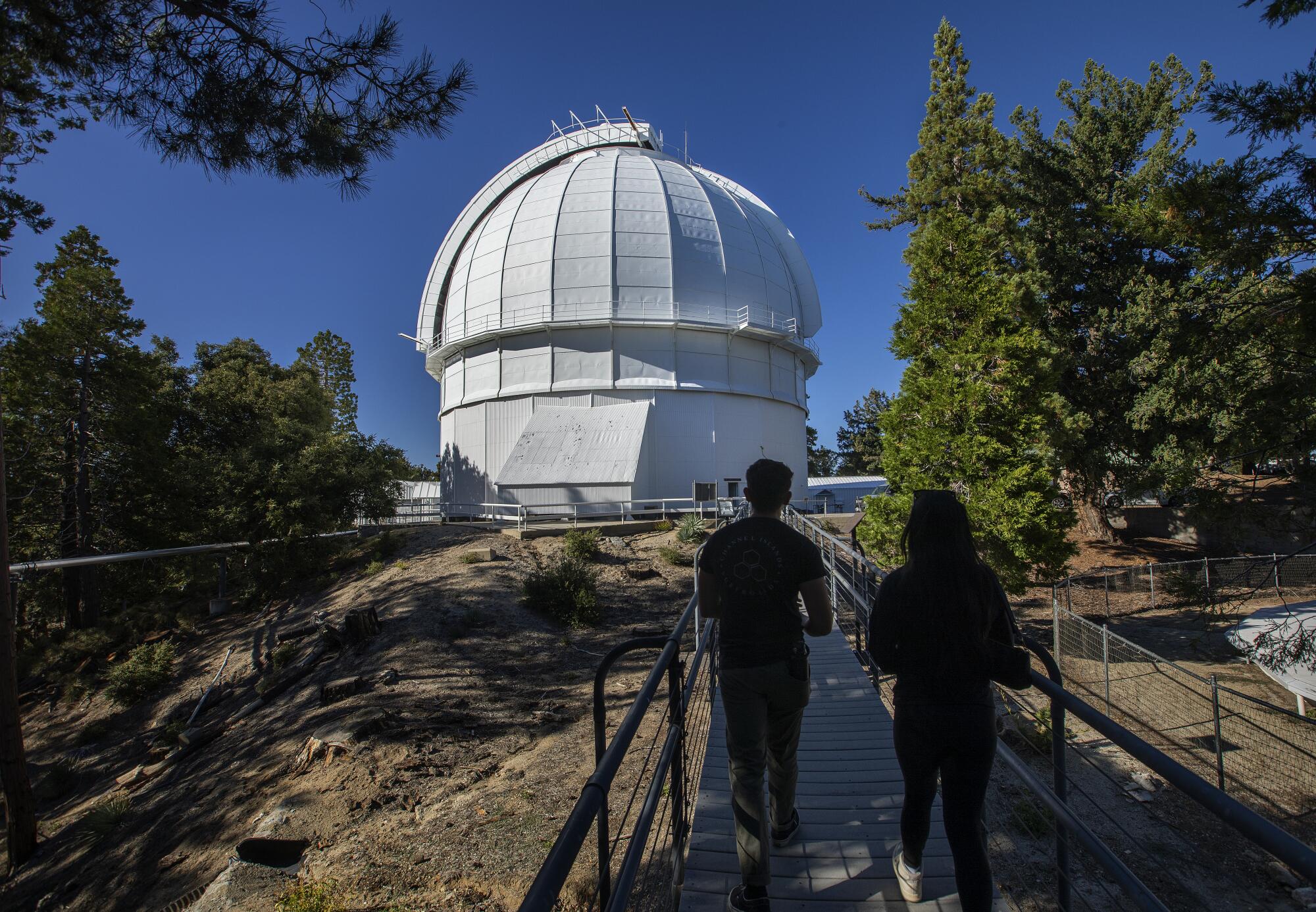 Mt. Wilson Observatory is situated in Angeles National Forest above Los Angeles.