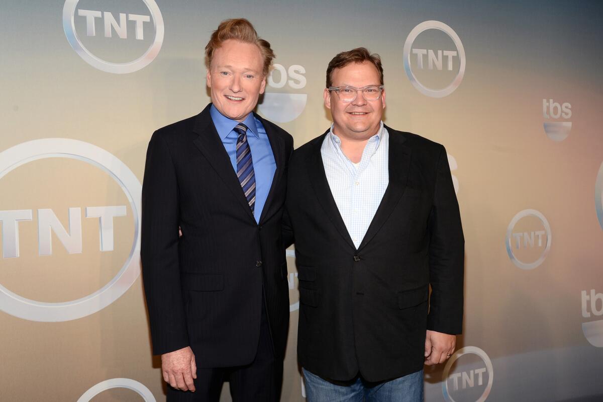 Conan O'Brien, left, and Andy Richter will soon be airing in China.