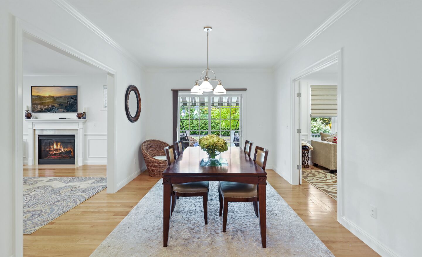 The dining room.