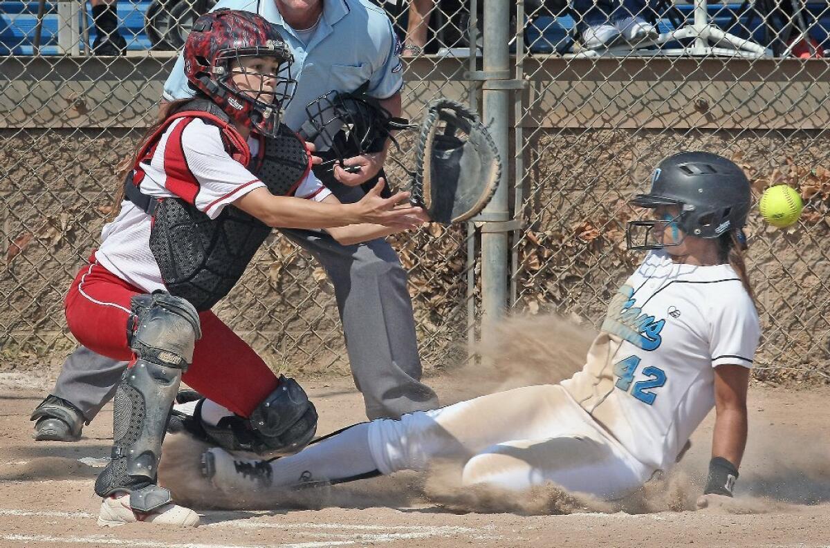Burroughs High's softball team couldn't knock out top-seeded Grand Terrace in Tuesday's CIF Southern Section Division III semifinal.