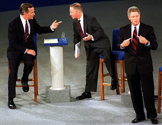Presidential debate 1992, Bush, Clinton, Perot