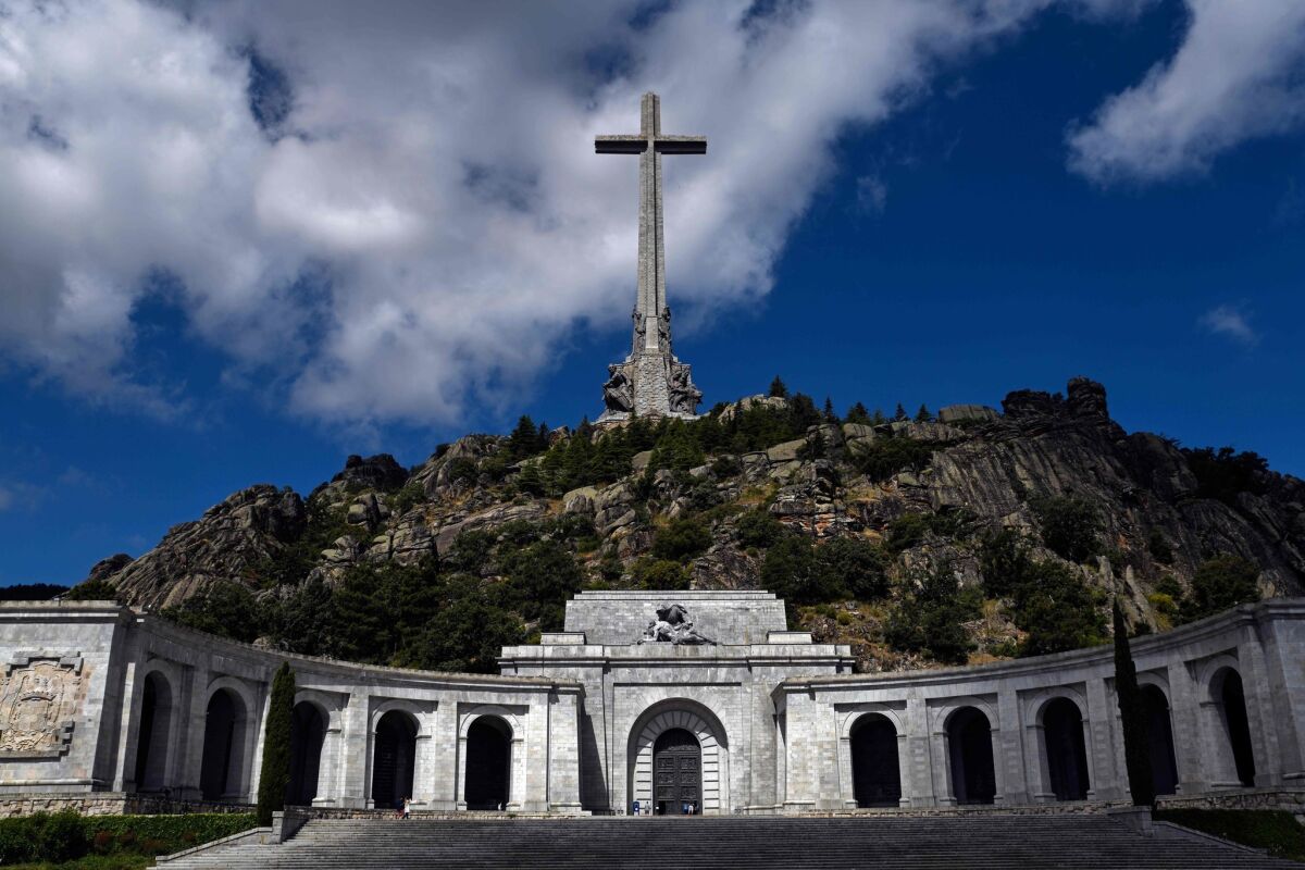The Valle de los Caidos, a monument to the Francoist combatants who died during the Spanish civil war and Franco's final resting place, in San Lorenzo del Escorial, near Madrid.
