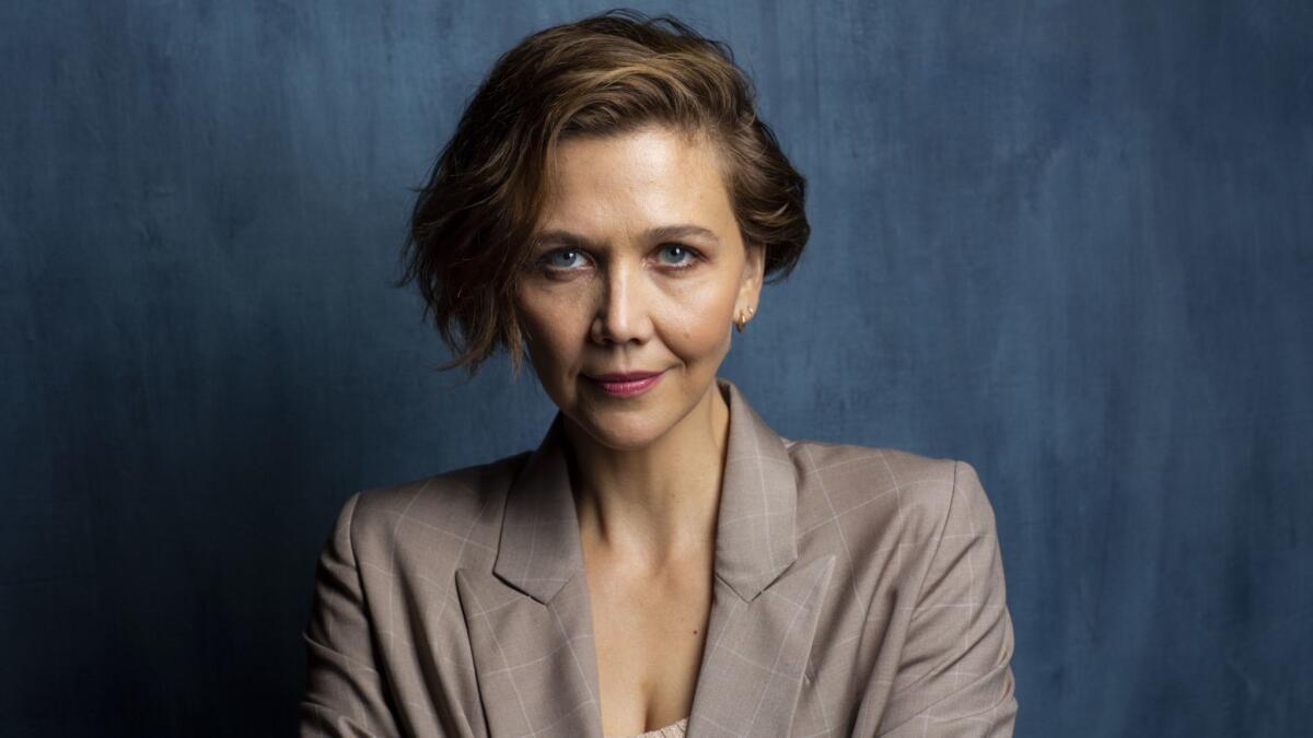 Actress Maggie Gyllenhaal from the film "The Kindergarten Teacher," photographed in the L.A. Times Photo and Video Studio at the Toronto International Film Festival.