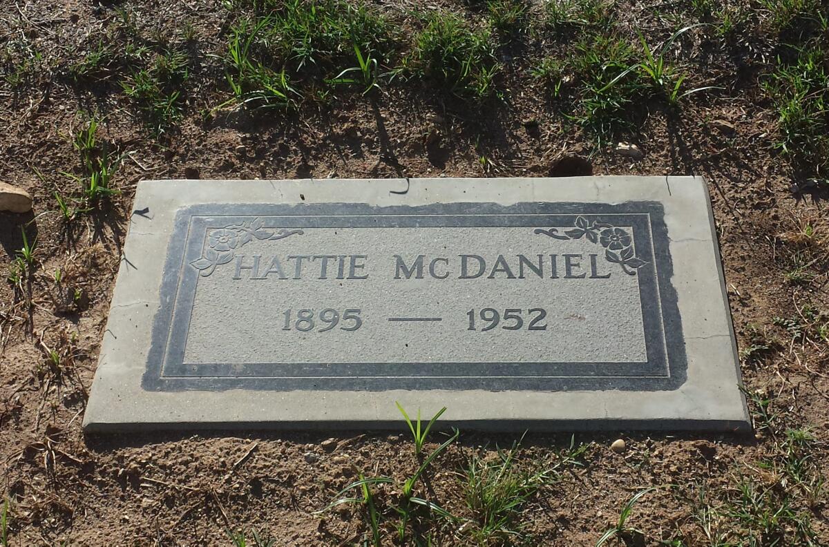 Hattie McDaniel's grave