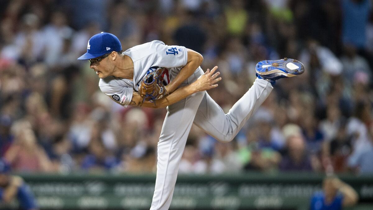 Dodgers reliever Joe Kelly pitching well despite sore legs - Los