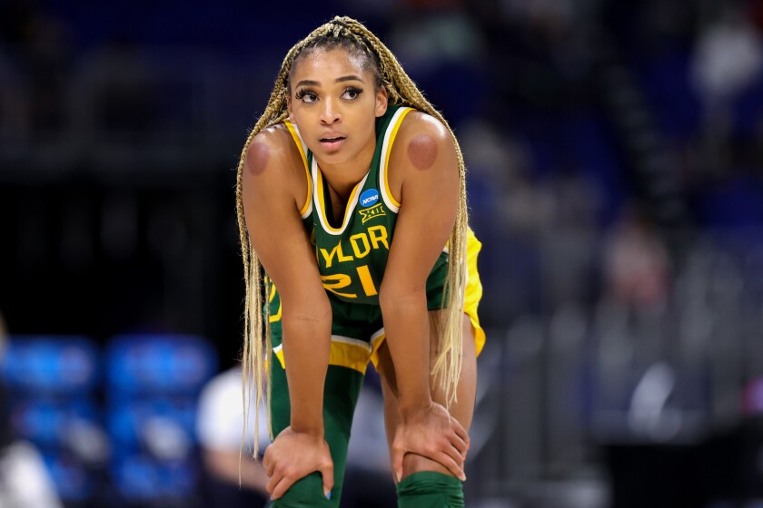 DiJonai Carrington of Baylor is headed to the Connecticut Sun of the WNBA.