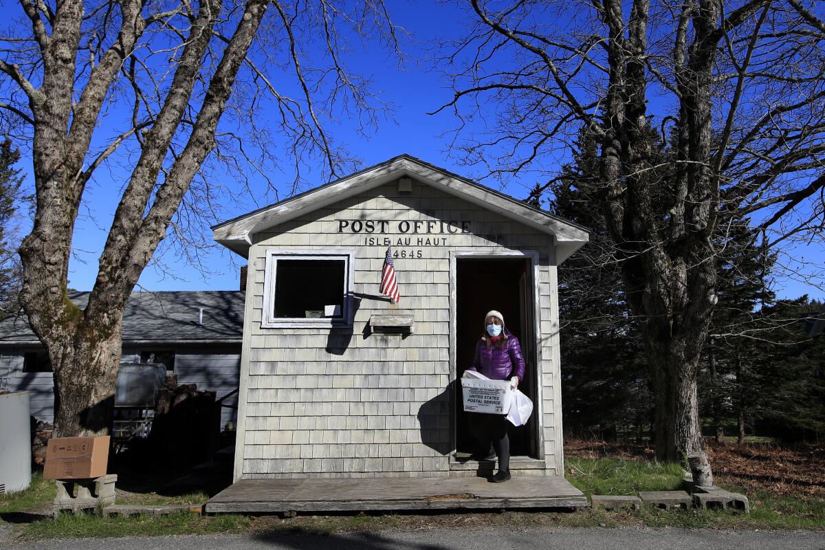 Post office on Isle Au Haut, Maine